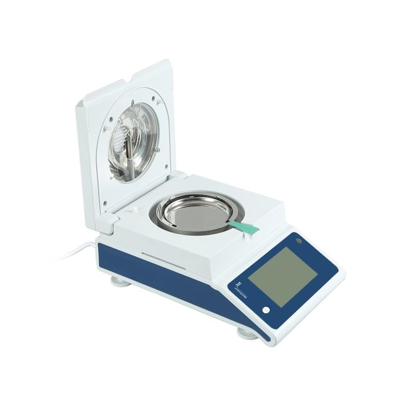 Halogen Moisture Analyzer - LCD Display, 9 Preset Modes, Precise Temperature Control - RS232 Connectivity - Ideal for Quick and Accurate Moisture Measurement in Various Samples