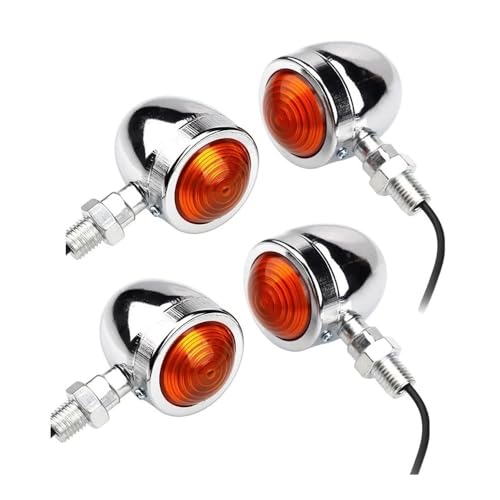 Clignotants universels pour motos 12V à fil unique lot de 2 ou 4 pièces pour lampes de café racer