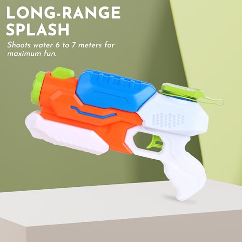 Image of Super Soaker Water Gun for Kids - Water Blaster, Large Capacity, Ideal for Pool Parties, Beach Fun, Water Fights & Holi Festival (Space Gun)