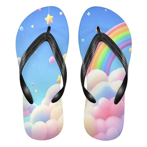 STAYTOP Rainbow Flip Flops Sandals of Men's & Women's,Sandals Beach Slippers Shower Slides
