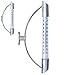 ORION GROUP Fensterthermometer Außenthermometer 24 cm Gartenthermometer Analog Thermometer Temperaturanzeige Silber