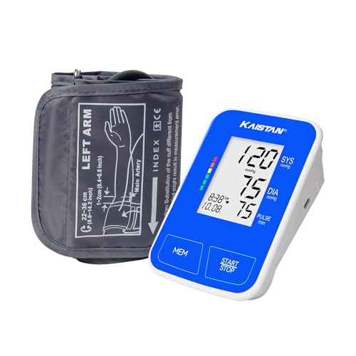 Image of KAISTAN DBP 1231 Blood Pressure Monitor | Fully Automatic Machine for BP Monitoring & Heart Pulse Rate | Digital BP Testing Meter for Home | Dual Power Device USB cable type-C or AAA battery | 120 Reading Memory for 2 users | 2 Years warranty | Fully Automatic, BP Monitoring & Heart Pulse Rate, Digital BP Check Meter for Home, Dual Power USB Type-C or AAA Battery