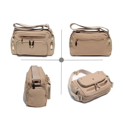 Bolso Tote cruzado para mujer con múltiples bolsillos miniatura 6