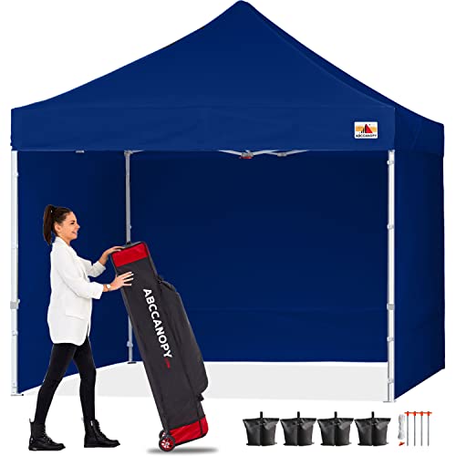 abccanopy Y # xFF08; 18 + Colores y # xFF09 8 ft por 8 ft EZ Pop Up Carpa Comercial Instant extraíble de Gazebos con 4 Lados y Rodillo Bolsa y 4 x Peso Bolsa Cover