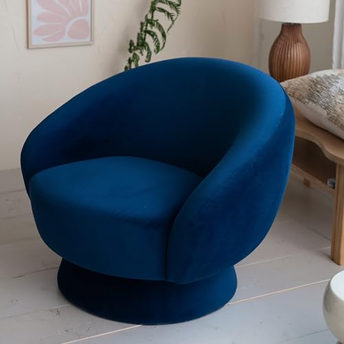Sillón tela peluche azul miniatura 2