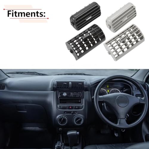 Aérateurs de climatisation gris pour Toyota Avanza 2004-2011