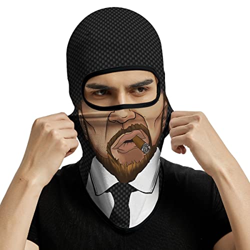 Image of Red Plume 3PCS Balaclava Full Face Mask Ski Mask UV Protection Cover Motorcycle Full Face Mask for Men Women Outdoor Sports