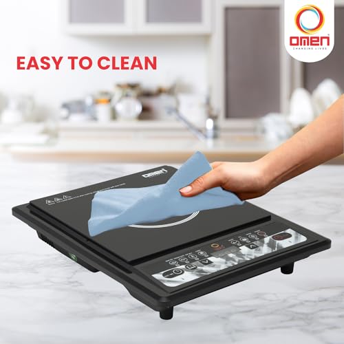 Image of Omen Changing Lives 2000W Induction Cooktop | Push-Button Controls | Auto Shut-Off & Overheat Protection | Digital Display | 7 Preset Cooking Modes | BIS Approved | 1-Year Warranty