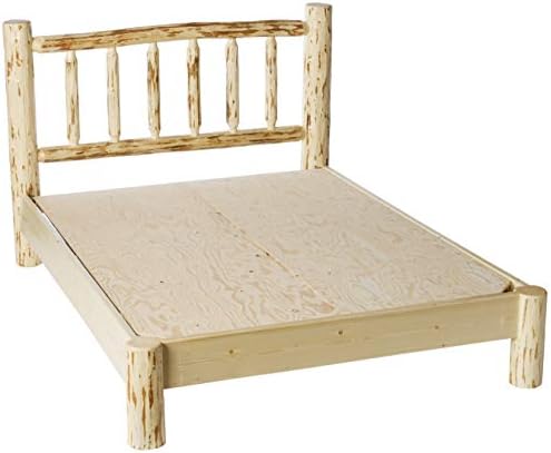 Montana Woodworks Montana Collection Queen Platform Bed, Clear Lacquer Finish