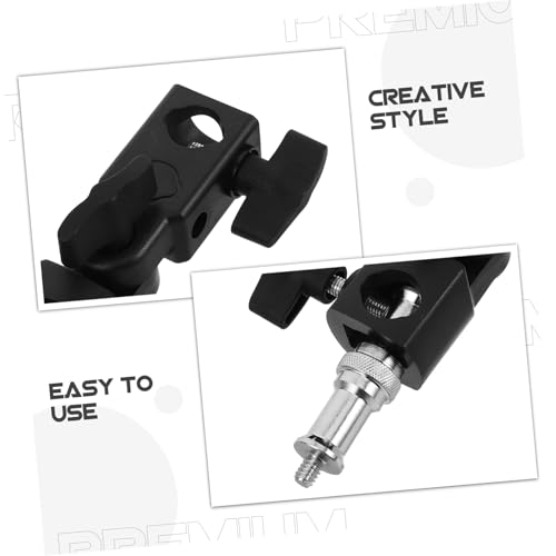 Soporte de linterna para cámara accesorio de fotografía negro compatible con trípode 3
