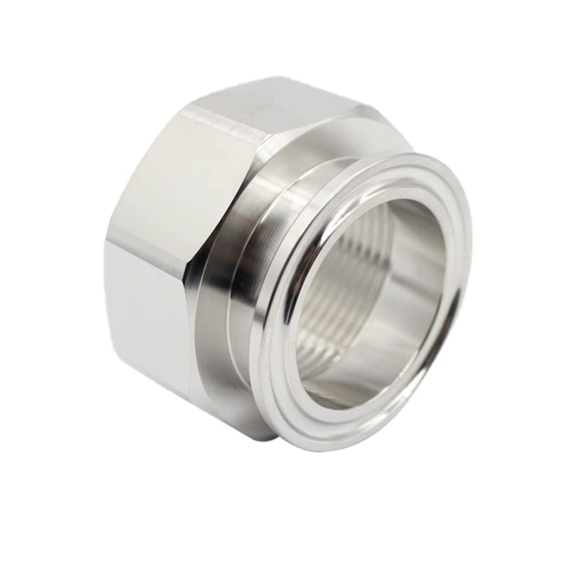 1/4 "a 2" in acciaio inossidabile 25.4mm 50.5mm 64mm 77.5mm BSPT Adattatore femmina esagonale TC Parti femminili SS304-1 pac, TC 64mm, 2"