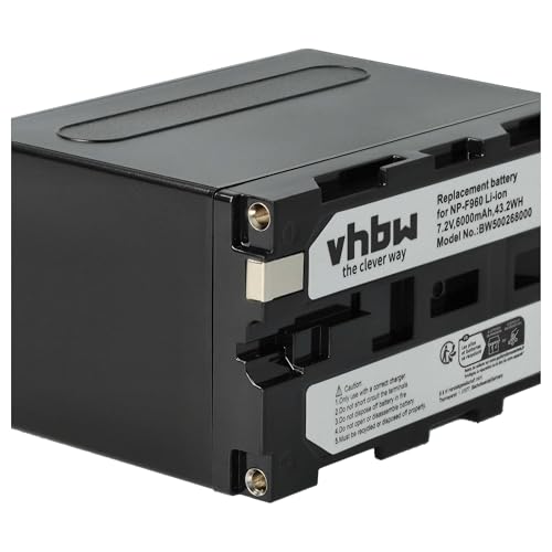 Batterie compatible Sony DCR-VX9 de haute capacité 7,2V par vhbw - 6