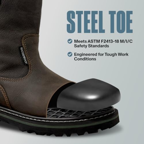 EVER BOOTS Wellington Waterproof Steel Toe Boots4