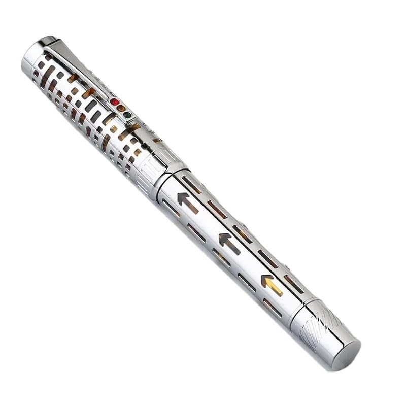 Stylo d'affaires à piston City Light en résine transparente pour écriture F