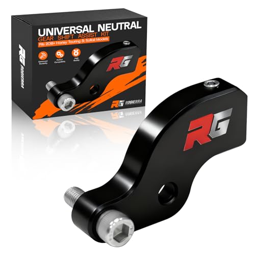 Ez Shift Neutral Gear Assist Kit for Harley- CNC Machined Shift Lever, Easy Neutral Finder, Fits 2018-2025 Touring (ElectraGlide/Road Glide/Tri Glide) & Softail (Fat Boy 114) Motorcycles(Black)