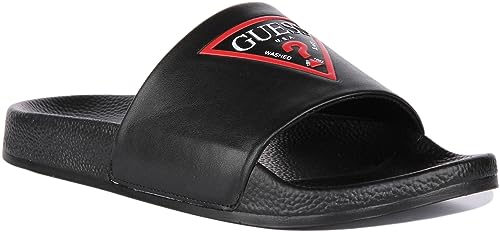 Mules Guess PVC logo iconique jeans la sandale homme haut de gamme