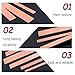 Purzen T2 Copper Busbar Pure Copper Flat Strip, Solid Copper Bar for Electrical Grounding, Power Supply, and Industrial Equipment,6mm*25mm*500mm