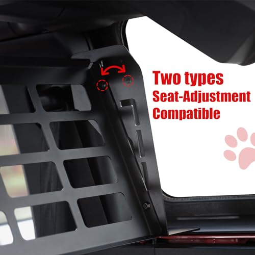 Mabett Dog Barrier for Ford Bronco Hard Top 4-Door 2024 2023 2022 2021,Heavy Duty Carbon Steel Molle Panel, Adjustable Pet Divider of Bronco Accessories(Not Fit Soft Top)