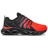 LARNMERN Safety Trainers Steel Toe Cap Trainers Men Cushioning Safety Shoes Comfortable Fashion Lightweight Breathable Work Shoes (Red Black MN,8UK) #1