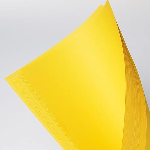 Miniatura 5 de 50 hojas de cartulina amarilla de 8.5 x 11 pulgadas, 92 libras de papel de cartulina amarilla de 92 libras para manualidades y tarjetas, papel de