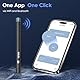 Xylla Ohrenschmalz Entferner Otoskop 1920P HD-Ear Wax Removal IP67 Wasserdicht WIFI Otoskop 360°Weitwinkel ohrreiniger mit 6 LEDs Tragbares Vergnügen der Ohrreinigungr (Schwarz)