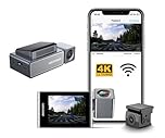 Hikvision C8Pro 4K Dash Camera with Full HD 1080p Rear Camera – Ultra HD Recording, Night Vision, Wi-Fi Connectivity, G-Sensor, ADAS, Voice Control, 2.45" IPS Display, Supports Up to 256GB.