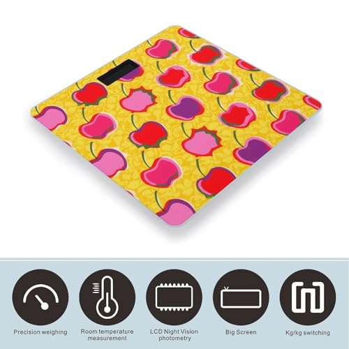 Báscula de Baño Digital de Vidrio Templado con LCD miniatura 3