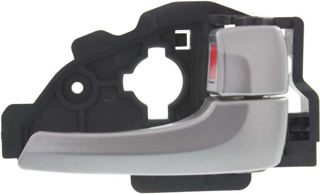 For Hyundai Tucson 2010-2015 Door Handle Driver and Passenger Side Pair Front/Rear Interior Painted Silver W/Door Lock Button All Submodels Plastic HY1352139, HY1353139 826102S020SAS, 826202S020SAS