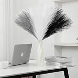 VIDSTW 30 Piezas 55 Cm Artificiales De Pampas Secas Decoracion Boda Pampas Grass Hierba Pampa Grass Grande de Ramo Seco Boho para Decorar Dormitorio Salón Boda (Tres Colores B)