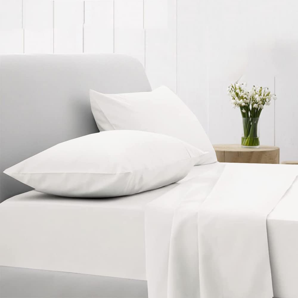 100 Cotton 400 TC Double Size Bedsheet Bedsheets Bed Sheet