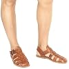 Gianluca - L'artigiano del cuoio Handmade in Italy mens Franciscan sandals in dark brown leather