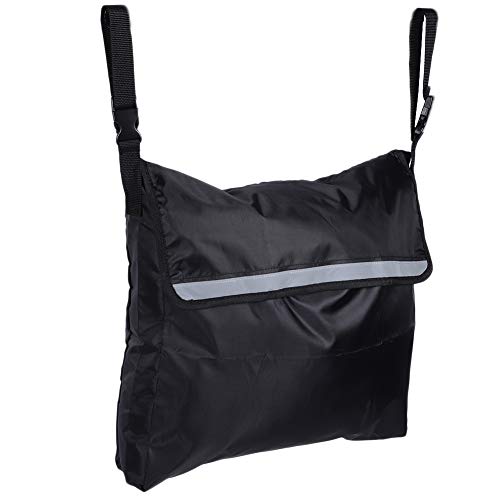 evhooe Bolsa de almacenamiento portátil para carrito de la compra, bolsa de almacenamiento para reposabrazos de silla de ruedas, carrito de jardín, bolsa de accesorios con tira reflectante