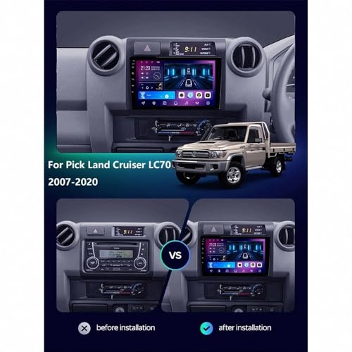 Pantalla Android Auto para Land Cruiser LC 70 79 con GPS 2