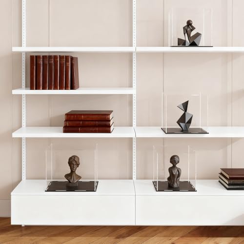 xolear Acryl Vitrine Schaukasten Klein 15 x 15 x 15 cm, Acrylvitrine Schaukasten Transparent Staubdicht, Acrylic Display Case Selbstmontierbare, Display Box für Figuren, Modelle, Sammlerstücke