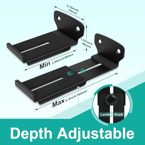 Soporte de barra de sonido ajustable de gran carga para pared 2