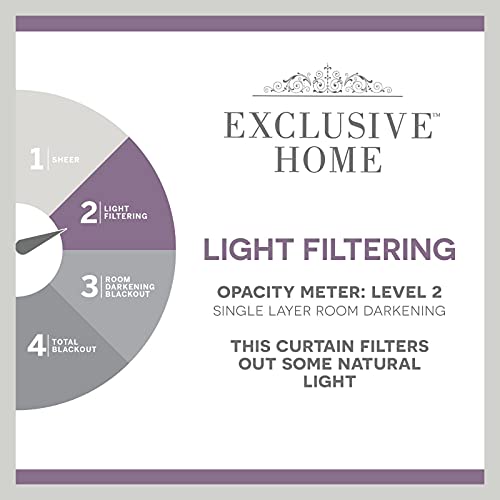 Exclusive Home Cabana Patio Indoor/Outdoor Light Filtering Grommet Top Curtain Panel, 108"X84", Taupe, Set Of 2, 1 Piece #TOP5