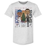 500 LEVEL NBA 2025 NBA Christmas Day Match Up Thunder Vs. Spurs Men's Premium T-Shirt (Tri Ash, S)