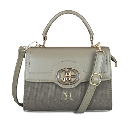 Image of NFI essentials Satchel Bags Ladies Purse Handbag Premium Women Shoulder Travel Bag for Work Gifts for Wife /Mother /Sister Stylish Office College Party Bag