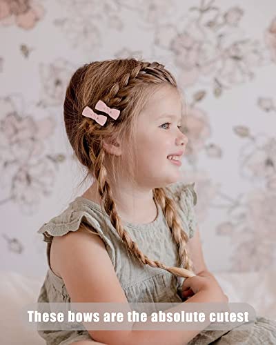 Jollybows 24 Pcs Baby Hair Bow Clips For Toddlers Girls Fully Lined Mini Bow Barrettes For Infant Fine Hair Accessories For Babies Kids Teen #TOP2