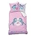 PFERDE Bettwäsche Mädchen 135x200 Biber · Mädchenbettwäsche · Kinder-Bettwäsche · BEST FRIENDS · Pferd Motiv · Kissenbezug 80x80 + Bettbezug 135x200 cm - 100% Baumwolle
