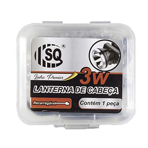Lanterna Cabeça LED Super Potente Recarregável SQ-3810