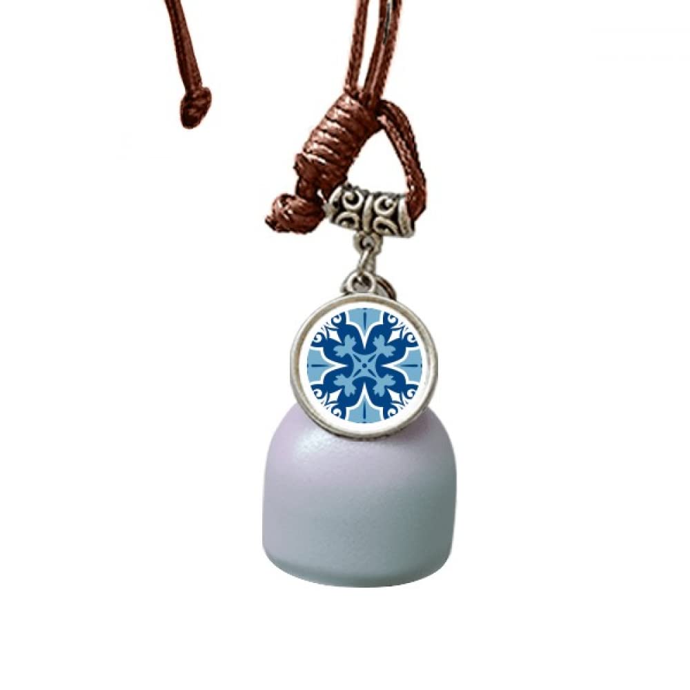 Carillon éolien de voiture fleur marocaine bleue suspension décorative habitacle auto