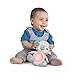 Bright Starts Hug-a-Bye Baby Elephant Stuffed Animal Musical Toy, Soft Toy Soother Plays Songs & Lights up, Newborn and up