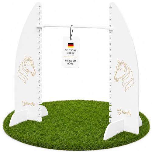 Hoofly Hobby Horse Hindernis Höhenverstellbar bis 100 cm Turnier Hürde für Kinder & Jugendliche Profi Hobby Horse Zubehör Steckenpferd Parcours & Geschenk Kinder