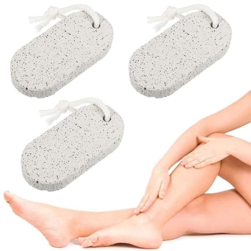UYVPAER 3Pcs Piedra Pómez Natural Para Pies, Herramientas De Pedicura De Lava Piel Dura Removedor De Callos Para Pies Y Manos Exfoliant