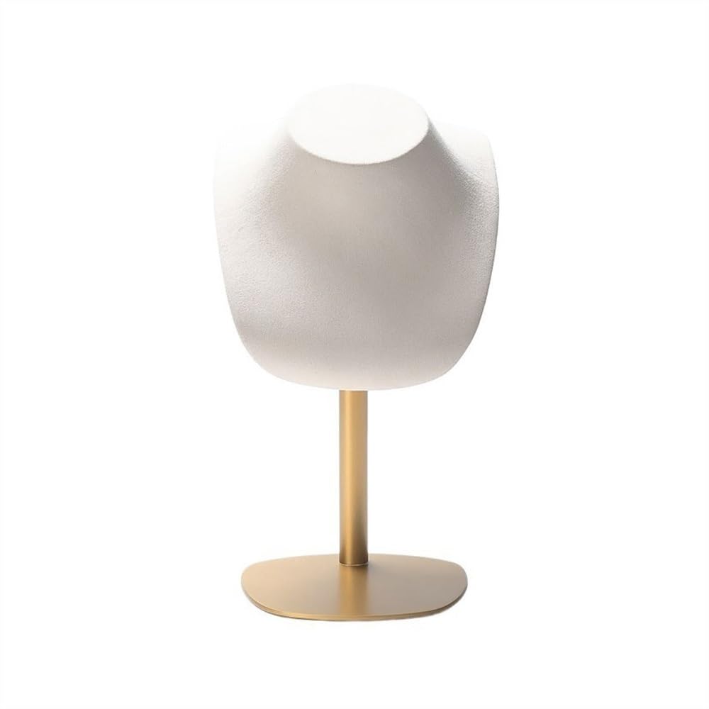 Zeng25liangOu-12 jewellery stand Model Counter Jewelry Display Props Pendant Necklace Stand Exquisite Necklace Display Stand Horizontal Jewelry Stand for Display and Storage(White)