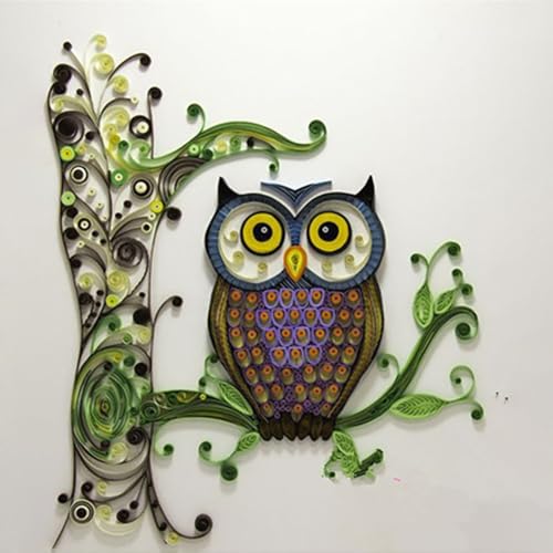 Owl Paper Quilling Kit Paper Quilling Adult Craft Great for