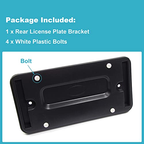 Ensun Lr019327 Rear License Plate Nameplate Holder Bracket Fits Range Rover Sport Evoque Lr2 Lr3 Lr4 #TOP4