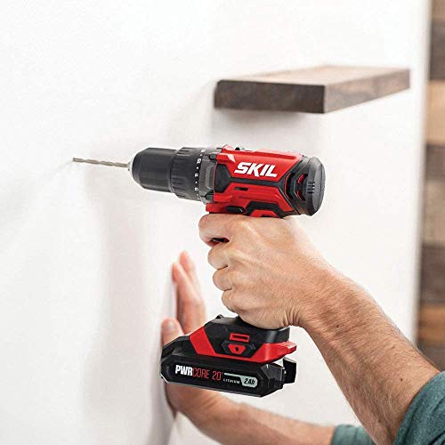 Skil 20V 1/2 Inch Cordless Drill Driver, Includes 2.0Ah Pwrcore 20 Lithium Battery And Charger - Dl5275-10 #TOP1