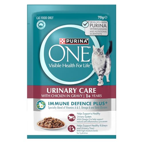 PURINA ONE Adult Wet Cat Food Urinary Care with Chicken in Gravy Pouch 12x70g